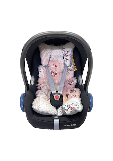 Ezh P1010 Puset ve Oto Koltuğu Minderi Gri-Pembe