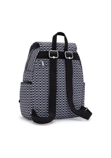 Kıplıng City Zip S Küçük Boy Sırt Çantası Siyah Sıgnature Prınt Siyah