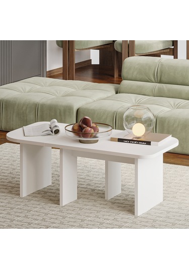 Iris Modüler Orta Sehpa Modern Tasarım, Çok Amaçlı Kullanım Sehpa Beyaz