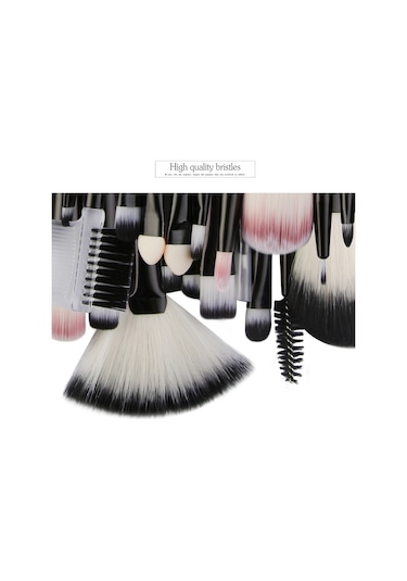 Hfambition 25'li Tam Makyaj Fırça Seti - Göz Farı, Kaş Vb. Farklı Kullanimlar İçin Yumuşak Fiber Saçlı, Taşınabilir Makyaj Aleti