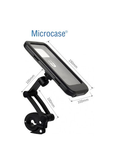 M3 Motosiklet Bisiklet Su Geçirmez Gidon Telefon Tutucu-al4183