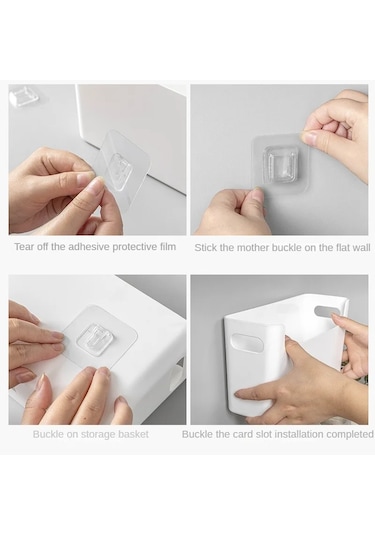 Liangmei Delikli Olmayan Streç Film Rafı İç Dolap Duvar Rafı -