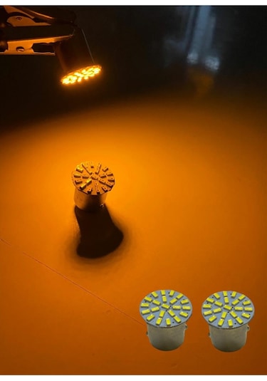 18 Led Çiçek 93 Tek Duy Turuncu