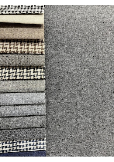 Enesar Home Koyu Gri-Antrasit Döşemelik Keten Kumaş Premium Dokuma 9988 100 x 140 cm