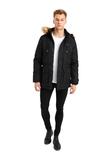 Erkek Spor Parka 3090 Bgl-St01640 Kahverengi