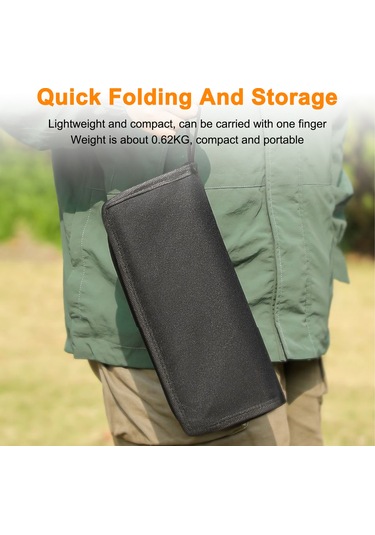 Tenfowee Katlanır Portatif Kuaför Sandalyesi - Sağlam Çelik Konstrüksiyonlu Pratik Oturma Ünitesi Siyah