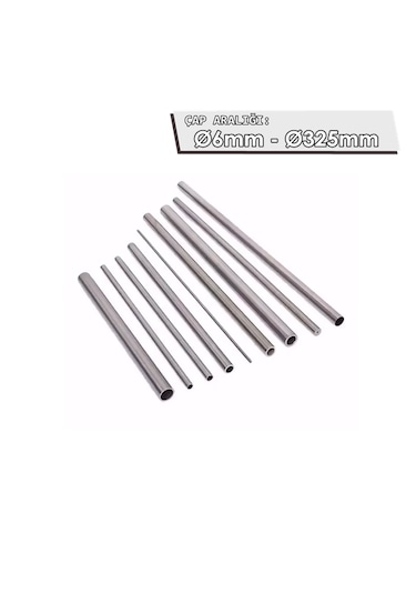 Krom Boru 51 X 48mm Boy: 2 Metre - Paslanmaz Çelik