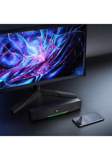 Lecoo Ds109 Bluetooth/aux/tf Kart/usb 10w Soundbar Taşınabilir Stereo Masaüstü Tv Hoparlör