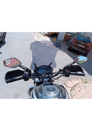 Dominar 250 Dominar 400 Tur Camı Montaj Demiri Cam Yükseklik 60cm X Üst Genişlik 40cm