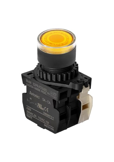 Autonics S2pr-p3yablm ,kontak-1a1k Sarı-220v Yaylı M22 Buton