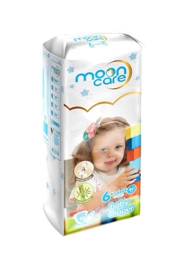 Mooncare Jumbo Paket Extra Large Diaper 6 Numara Bebek Bezi 40 Adet