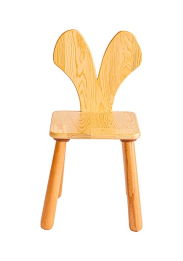 Woodnjoy Wood & Joy Doğal Ahşap Çocuk Sandalye Fare Ahşap