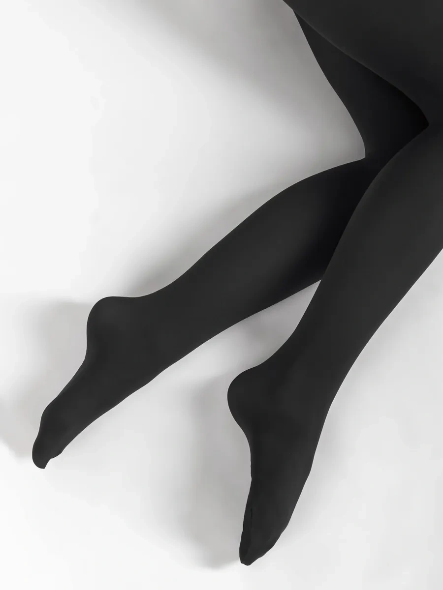 Calzeamo Dans Ve Jimnastik İçin Okul Çocuk Naylon Külotlu Çorap 343542813 Siyah