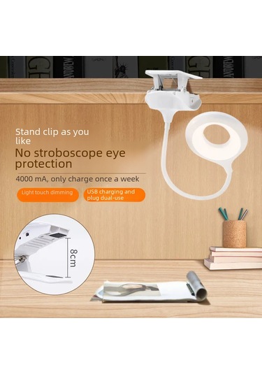 Yunboo Usb Type-c Led Göz Koruyucu Lambası - Çelik Ve Dikey Kullanim, Işık Ayarı, 1.5m Kablolu, Öğrenci/ev Odası/yatak Odası İçin Diğer
