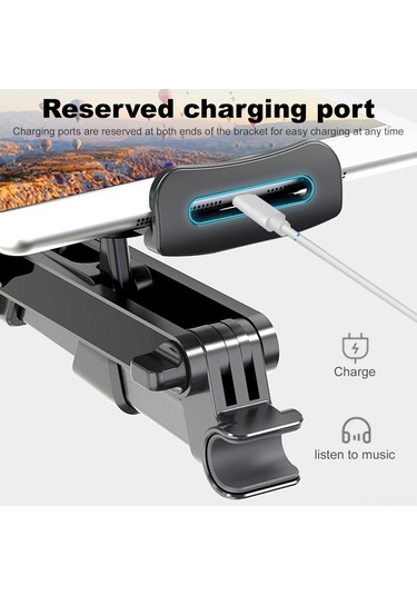 Gajeena Araba Arka Koltuk Telefon/tablet Tutucu - Katlanabilir, 360 Döner, 5-11 İnç Evrensel Uyumlu Kırmızı Kırmızı