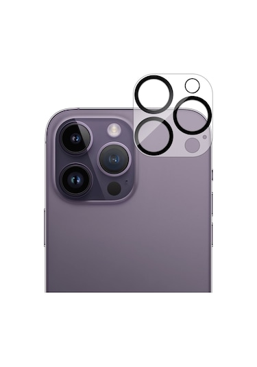 Buff Apple Uyumlu iPhone 14 Pro Max / 14 Pro Kamera Lens Koruyucu Şeffaf