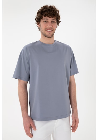 U.S. Polo Assn. Erkek Comfort Fit Bisiklet Yaka Mavi Merserize Basic Tişört 50313089-VR036 U.S. Polo Assn. Erkek Comfort Fit Bisiklet Yaka Mavi Merserize Basic Tişört 50313089-VR036