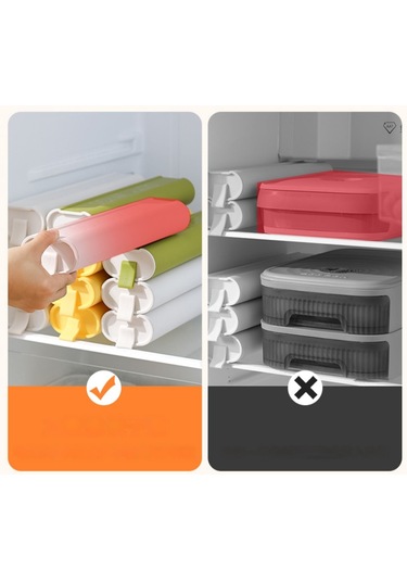 Yystore 3 Adet Hamur Tatlısı Taze Saklama Kutusu Çekmece Tipi