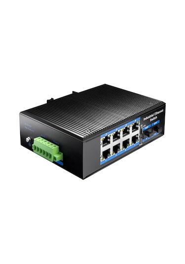 Cudy IG1008S2P 8 Port Endüstriyel Tip Poe 240W Yönetilemez Switch
