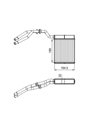 Kalorifer Radyatörü Peteği Ford Mondeo 2007-2014 Valeo