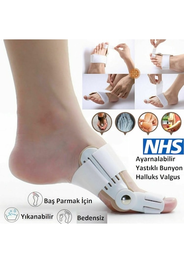 Ayak Başparmak Kemik Düzeltici Halluks Valgus Bunyon Gece Ateli