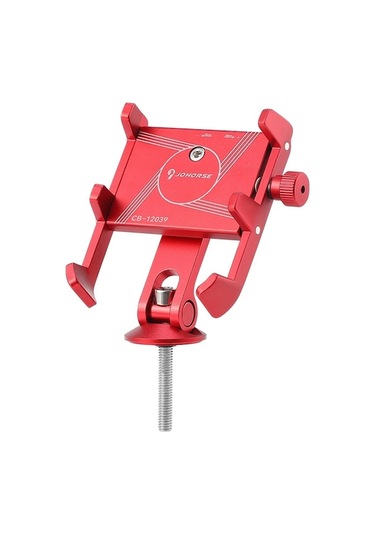 Johorse Bisiklet Darbeye Dayanıklı Cep Telefonu Tutucu Motosiklet Sürüş Ekipmanı, Renk: Gövde Kırmızı Çok Renkli Çok Renkli