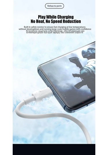 6a 67 W Süper Hızlı Şarj Usb Tip C Kablo Huawei P40 P30 Usb-c Telefon Veri 6a Cable 2m