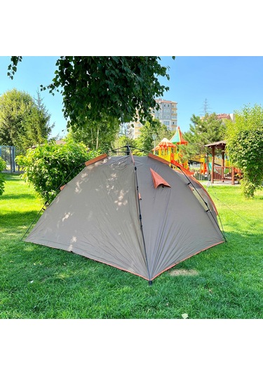 Iglo 3 Kişilik Çadır Argeus - Bagajlı Çift Tenteli - Otomatik Kurulum - Arg-204 - 4 Mevsim Çok Renkli