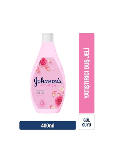 Johnson's Vita-Rich Gül Suyu Yatıştırıcı Duş Jeli 400 ML