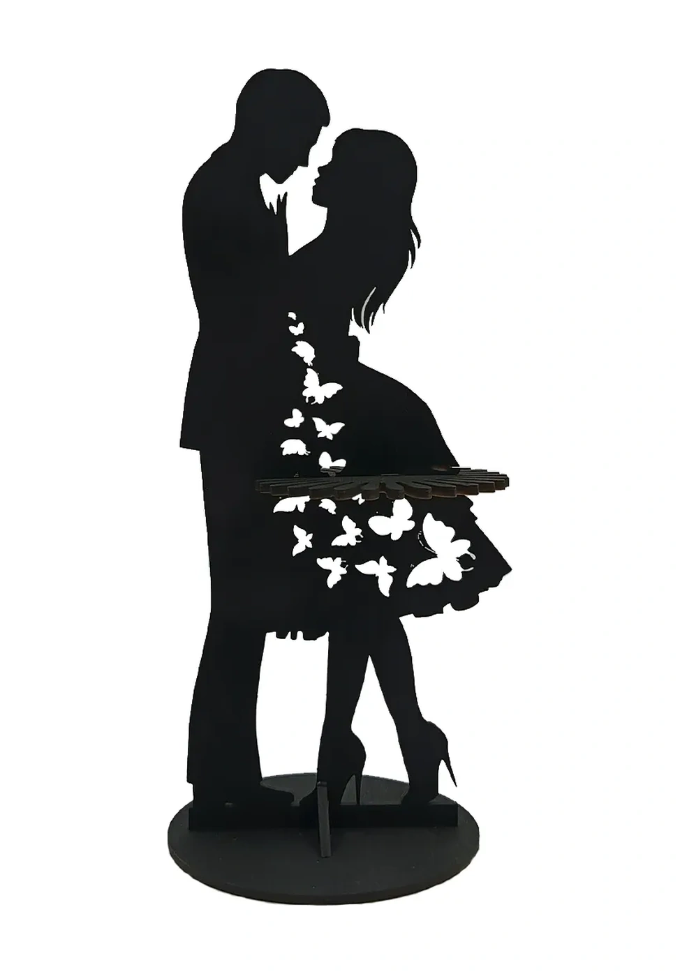 Woodm Mutfak İçin Şık Masa Peçetelik 326255054 Siyah