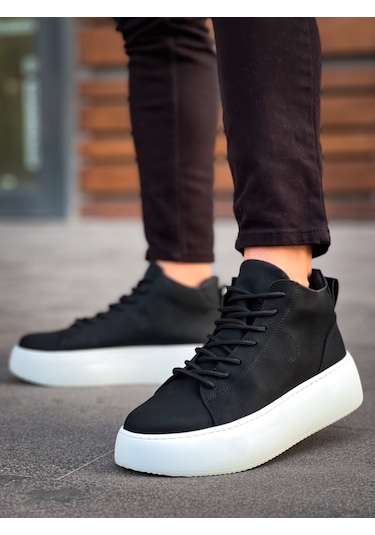 Le10 Bağcıklı Erkek Yüksek Taban Siyah Spor Bot bb-le10-siyah-10846 001