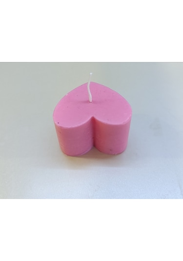 Romantik Kalp Görünümlü Koku Aromalı Dekoratif Doğal Mum