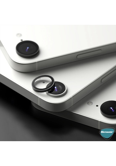Microsonic Apple Uyumlu iPhone 17e Tekli Kamera Lens Koruma Camı Siyah