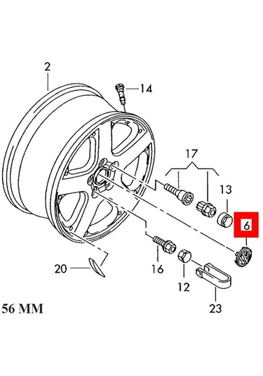 Polo Jant Göbeği Arma Takım 1996-1999 Model Arası Uyumlu