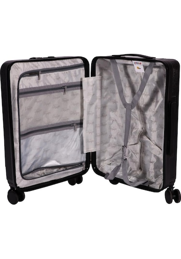 Biggdesign Moods Up Ön Bölmeli, Bardaklık Ve Usb Girişli Kabin Boy Valiz 20" Siyah