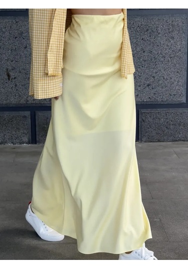 Navadis Uzun Yazlık Trend Etek 414523143 Gri