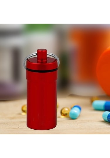 Pazly Tutacağı Suntek Seyahat Metal Konteyner Hapı Hap Anahtarlık Ce Diğer