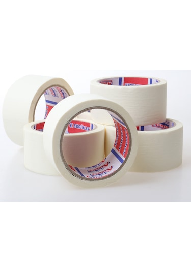 Büro İş Personel Güvenliği İçin 20mmx25mt Mini Koruyucu Kağıt Maskeleme Bandı Diğer