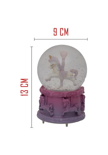 Nostaljik Kar Küresi Orta Boy Renk Değiştiren Led Lambalı Kar Küresi-10