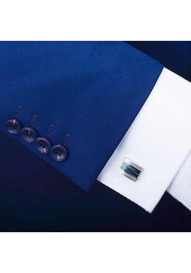 Suntek Prinç Kol Düğmesi Resmi İş Erkek Gömlek Kol Gümüş