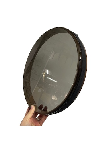 Plastik Cam Derili Akortlu Bendir 45 CM Koyu Film