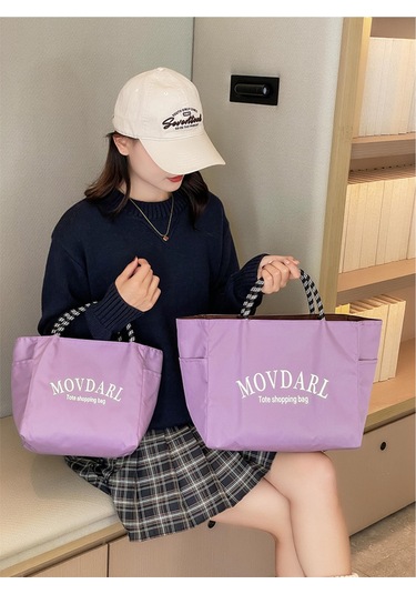 Springsun Büyük Kapasiteli Su Geçirmez Nilon Çanta - Günlük Alışveriş, İş Seyahati Ve Öğle Yemeği İçin, Lacivert 49 15 54cm