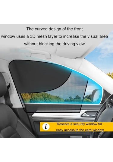 Araba Manyetik Yaz Güneşi Koruma Yalıtım Gizlilik Perdesi, Özellikler: Arka Cam Kare