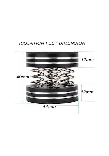 Flybuy Hifi Ses Ayak Pedi Hoparlör Ekipmanı Alüminyum Çivili 4 Adet, Su Geçirmez, Hifi Performans İçin Uygun