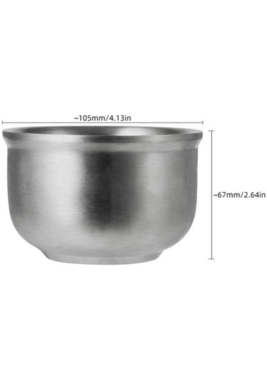 Suntek Tıraş Sabunu Kase Bardağı Kırılmaz Paslanmaz Köpük