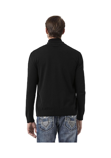 Cp282 Ultimate Zip Luxe Knit Men Sweater Siyah