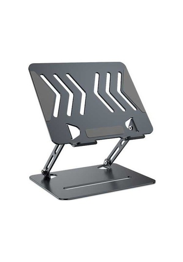 Ebitda L307 Kullanışlı Dizüstü Bilgisayar Standı, Ayarlanabilir Yükseklik Ve Soğutma, Metal Masaüstü Tutucu, Gri