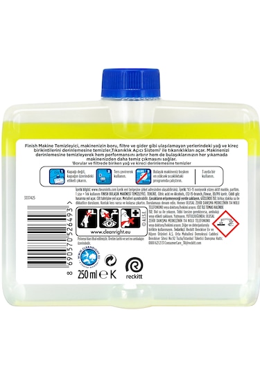 Finish Bulaşık Makinesi Temizleyici Sıvı Limon 250 ml