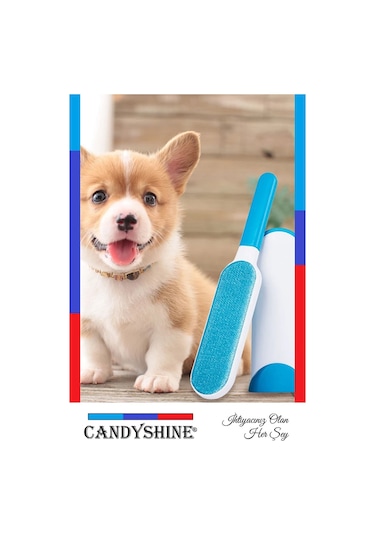 Candyshine 3 Parça Temizlenebilir Tüy Toplama Fırça & Yıkanabilir Rulo Seti