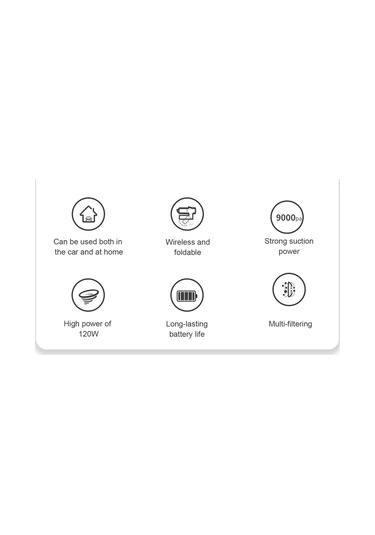 Jeehugo Q8 Yeşil El Tipi Kablosuz Süpürge - 9000pa S吸力, Ev Ve Araç İçin Taşınabilir, Usb Şarjlı, 120ml Depo Kutusu